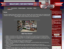 Tablet Screenshot of militaryconnections.org